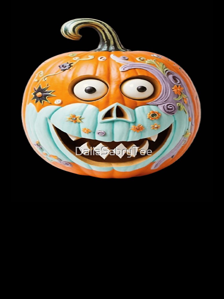 Funny laughing Halloween pumpkin. by DaliaSabryTee