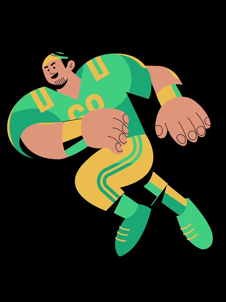 Superbowl soccer player illustration by Pikasso 1