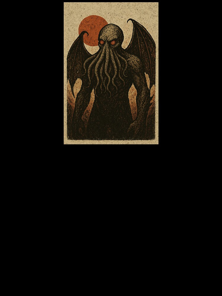 Cthulhu Rises – Retro Horror Halloween Design by BlackStarShop77