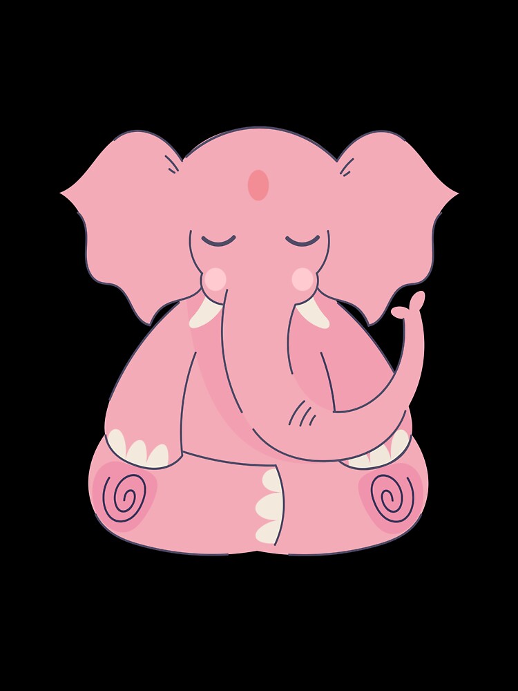 Cute Elephant Yoga Meditation|Yoga Lover,Meditation Lover by Touch of FEZ