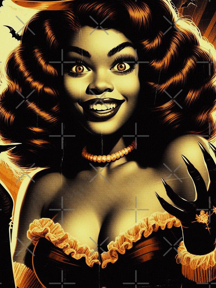 Retro Halloween Woman by PulpVintage