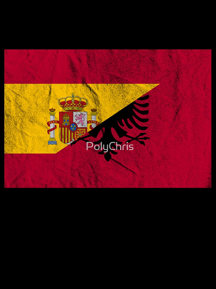 Albania Spain Flag by Carl's Clothing