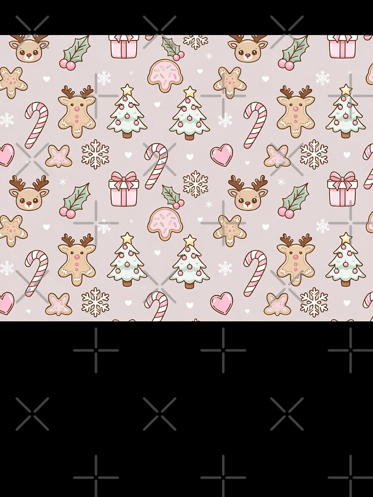 Pastel Christmas Cookies & Cute Icons Pattern by SassyArtistry