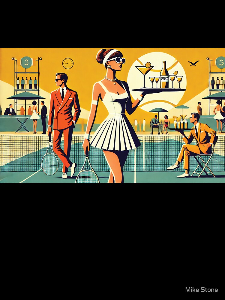 Serve Up Style: Retro Glamour Meets Tennis Court Chic! by Random Designs