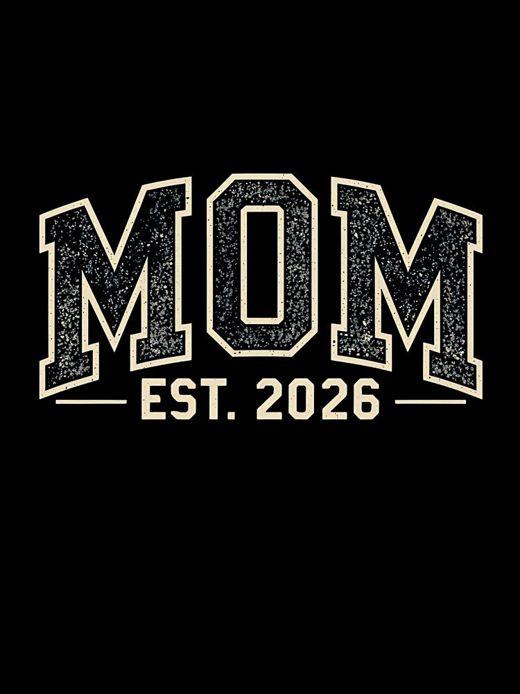 Mom Est. 2026 T‑Shirt | New Mom Gift | Expecting Mother Pregnancy Announcement Tee | Motherhood 2026 Shirt by GAIDREDA