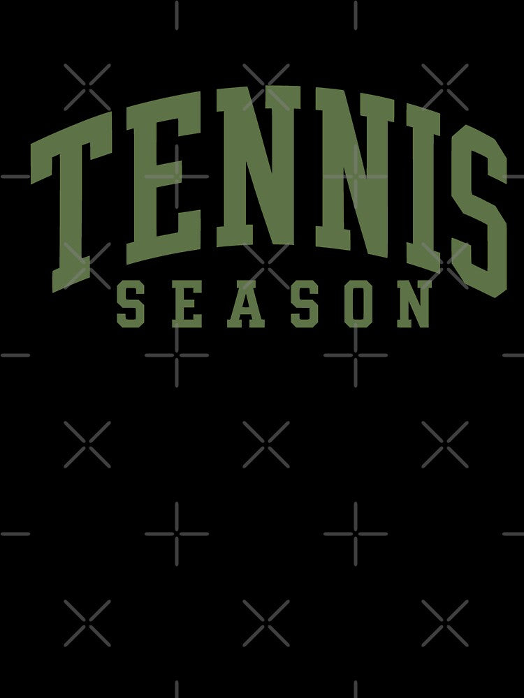 Tennis Season Retro Varsity Typography Green Country Club by JackCurtis1991