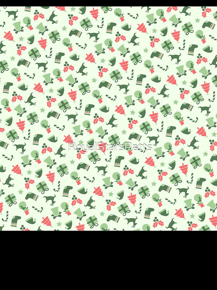 Cute Elf Winter Happy Holiday Xmas Pattern    - Gifts For Wife by RoyalStarsPatts