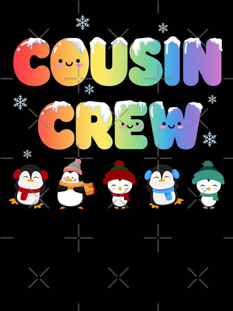 Cousin Crew Christmas Penguins T-Shirt – Cute Penguin & Snowflake Matching Tee by Happy'CLICK'