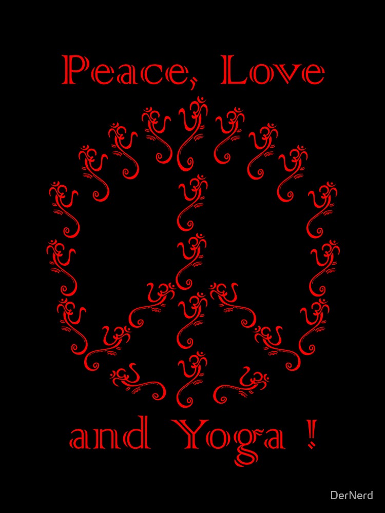 Ganesha Peace love and yoga by DerNerd