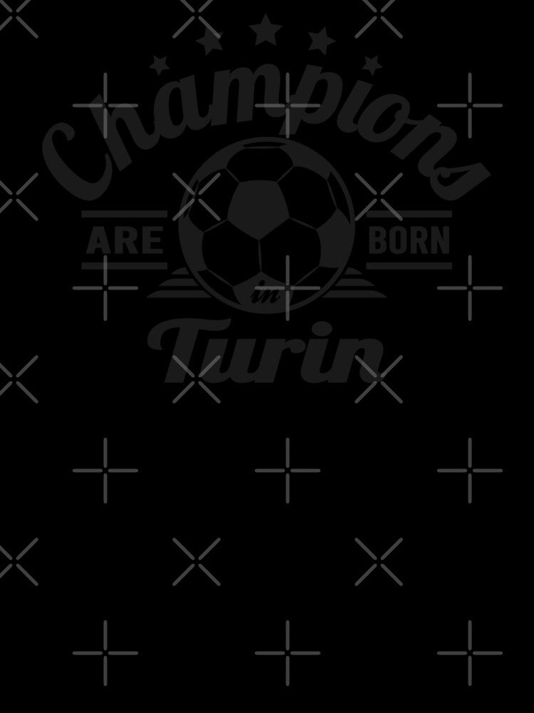 Champions Are Born In Turin , football fans vintage gift by lamjar-art
