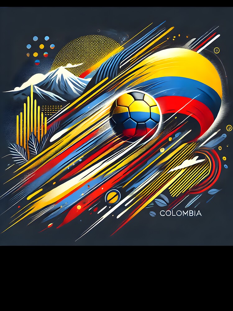 Dynamic Colombia Soccer Team Design – Modern Tribute to National Pride and Passion by colombiamerica