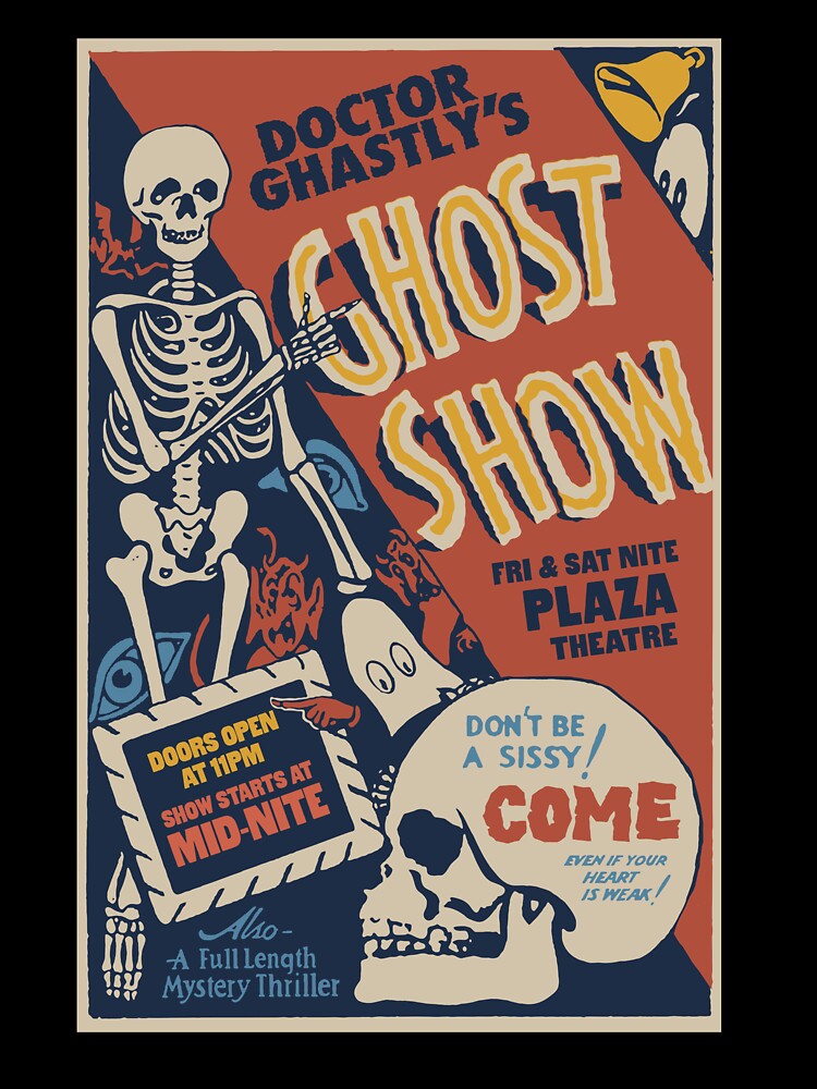 Vintage Ghost Show Horror Movie Poster by Scott Banks