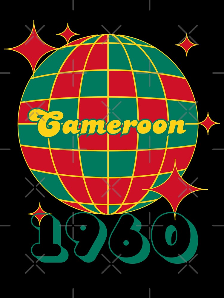 Retro Cameroon Independence 1960 Flag Colors Design for T-Shirts, Hats & More by HelloAfrican