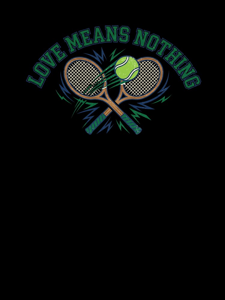 Love Means Nothing Retro 80s Country Club Tennis Racket by Sunday Social Club