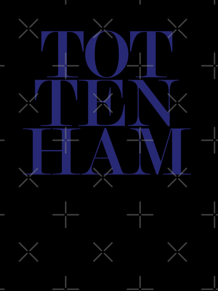 Tottenham London UK Typography Minimalist Patriotic Travel Souvenir by kakarikihill
