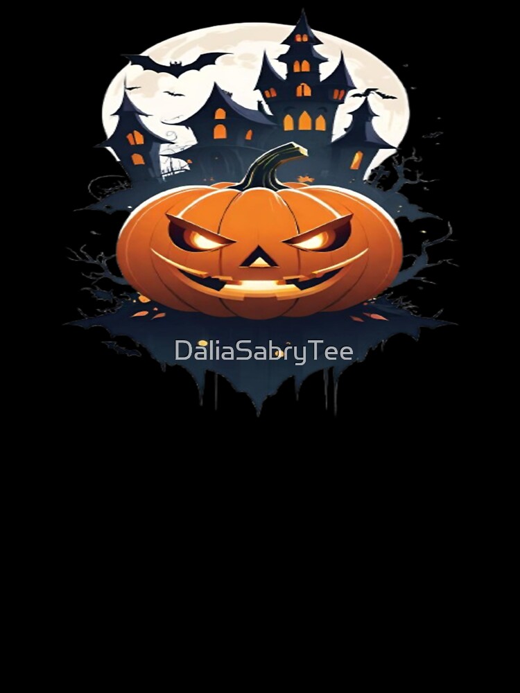 Halloween pumpkin and horror castle. by DaliaSabryTee