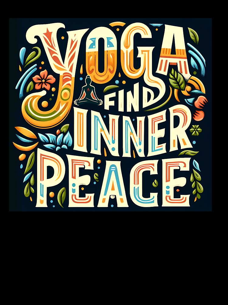Yoga Find Inner Peace, typography by maxmaj