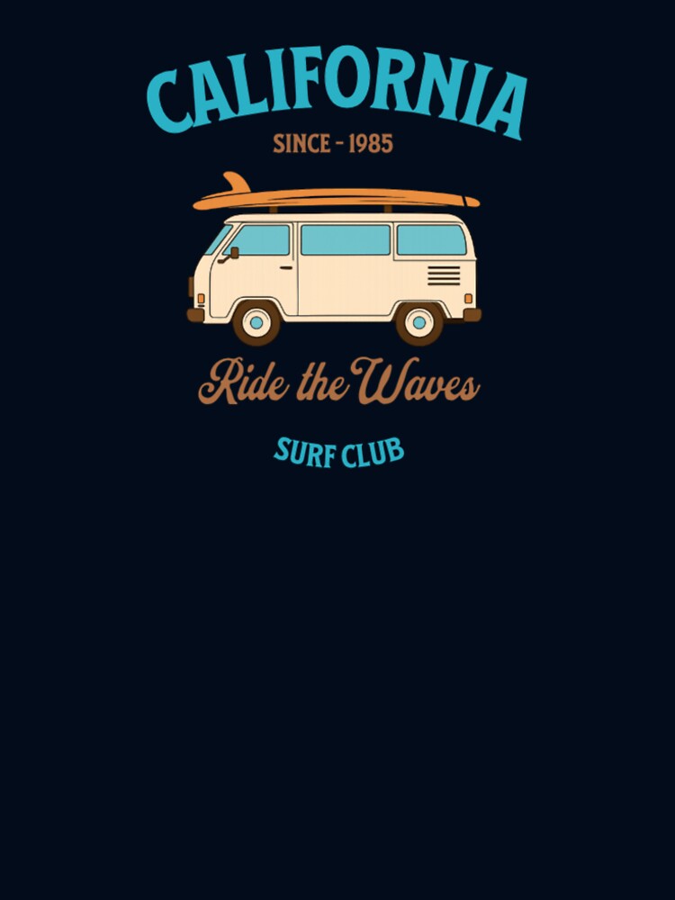 California Surf Club Shirt Vintage Style – Ride the Waves Retro Beach Tee by LuckyCoast