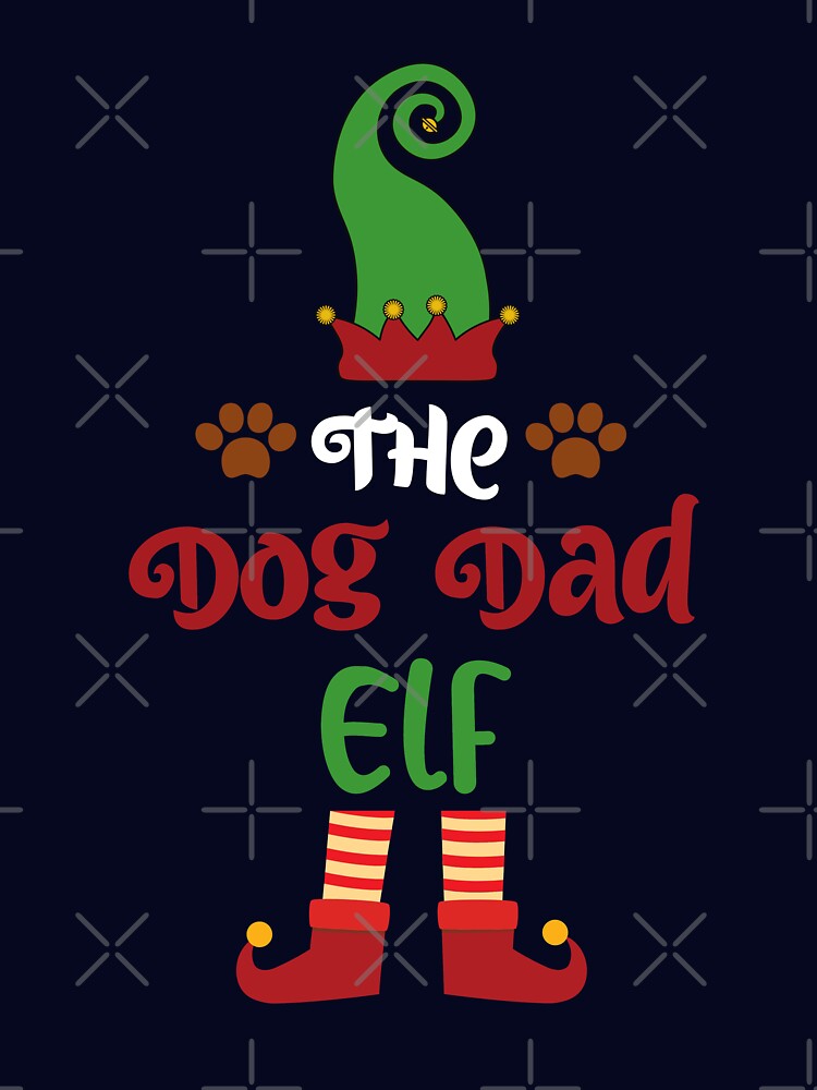 Dog Dad Elf Christmas Family Matching by Kaladzishop
