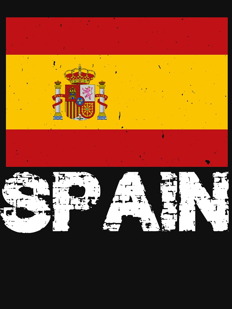 Spain National Pride Spanish Flag Design by AllStarMerch