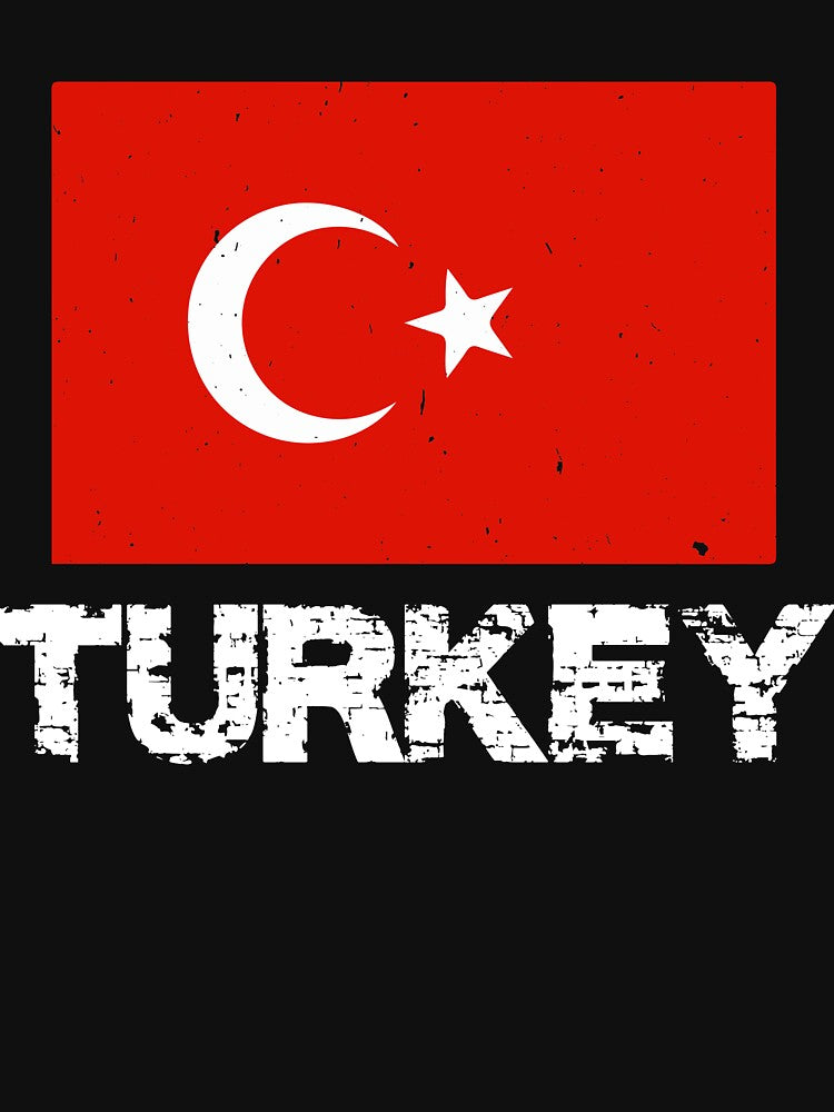 Turkey National Pride Turkish Flag Design by AllStarMerch