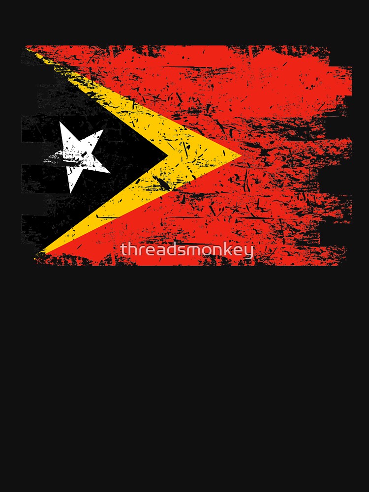East Timor Shirt Gift Country Flag Patriotic Travel Oceania Light by threadsmonkey