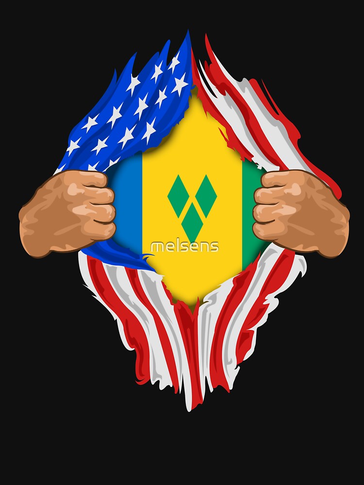 Saint Vincent and the Grenadines Blood Inside Me | Flag Gift by melsens
