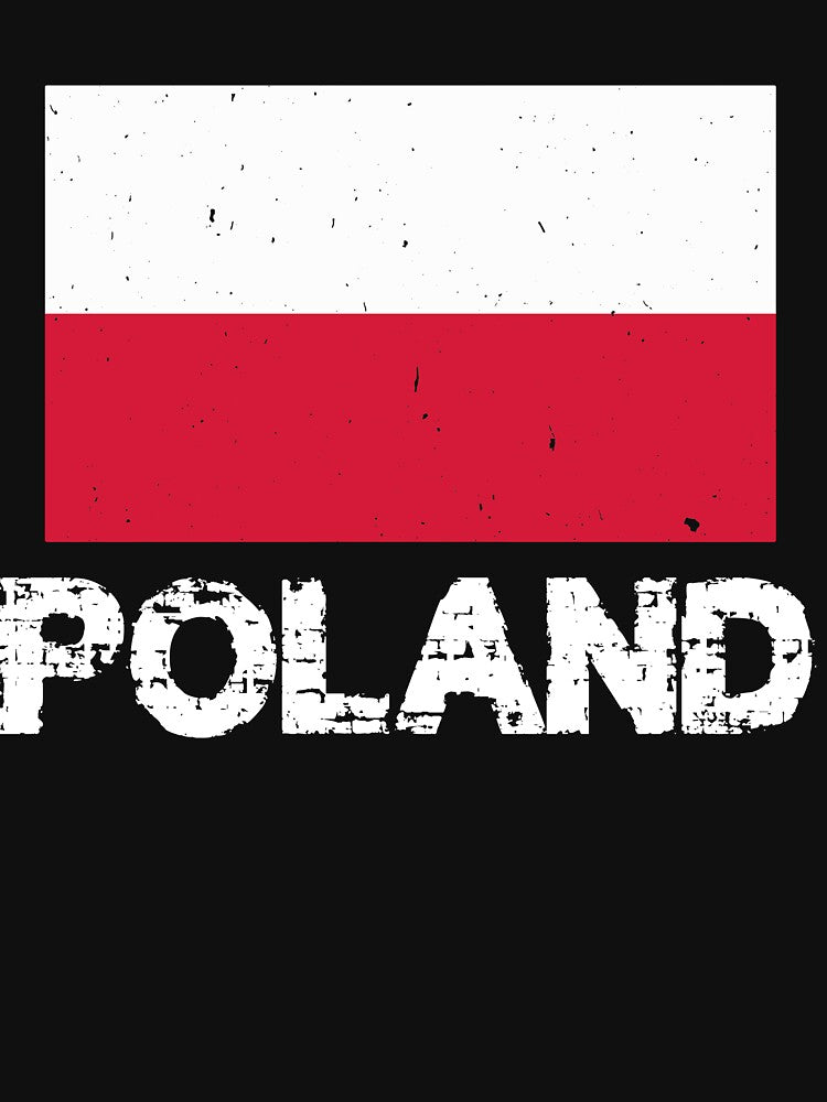 Poland National Pride Polish Flag Design by AllStarMerch