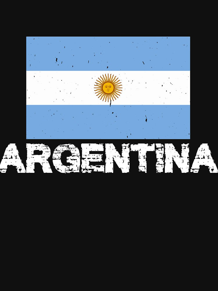 Argentina National Pride Argentinian Flag Design by AllStarMerch