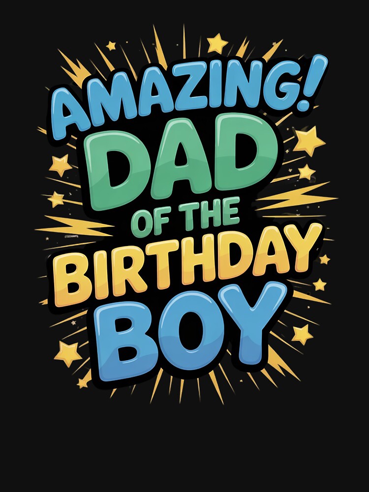 Dad of the Birthday Boy Matching Family Father 2 by angolinnArt