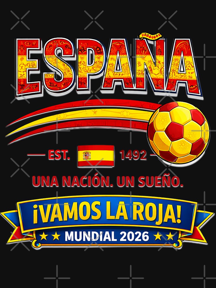 España Soccer Supporter Graphic Est 1492 by Tsugraf Designs