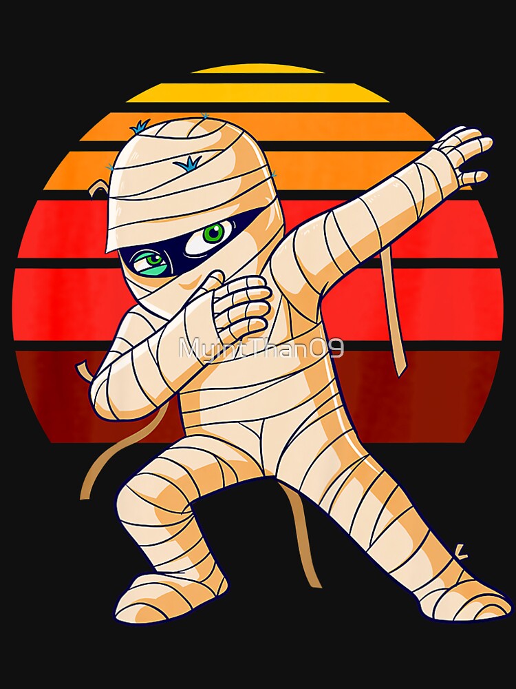Dabbing Mummy Halloween Costume Retro Vintage by MyintThan09