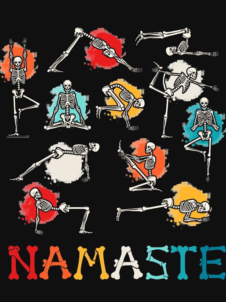 Namaste Yoga Skeleton Halloween Gifts Essential . by eliasallawes