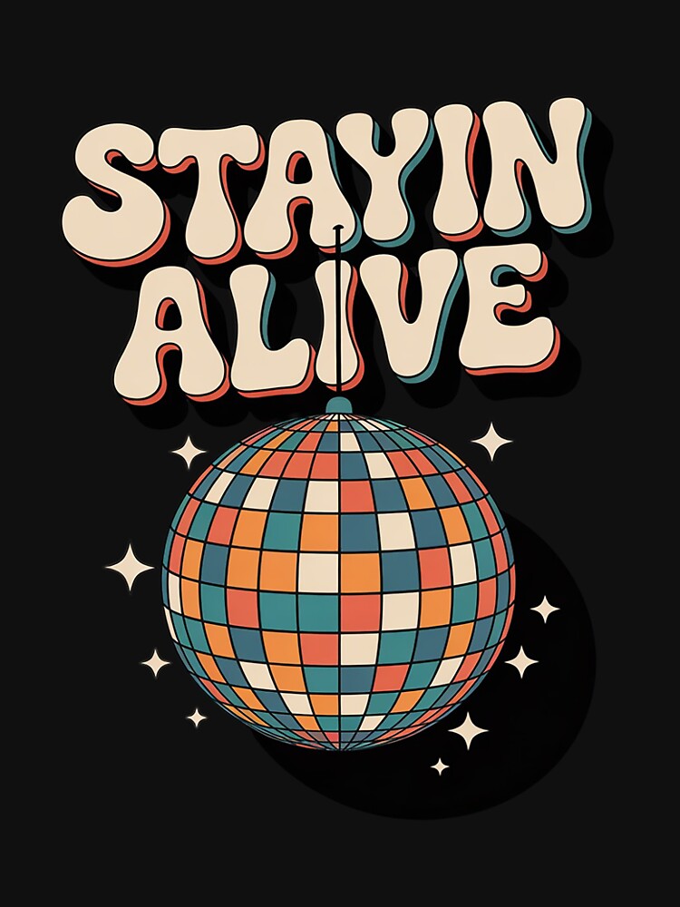 Stayin' Alive Bridesmaid Bride 80s Disco Bachelorette Party by ControlCenter