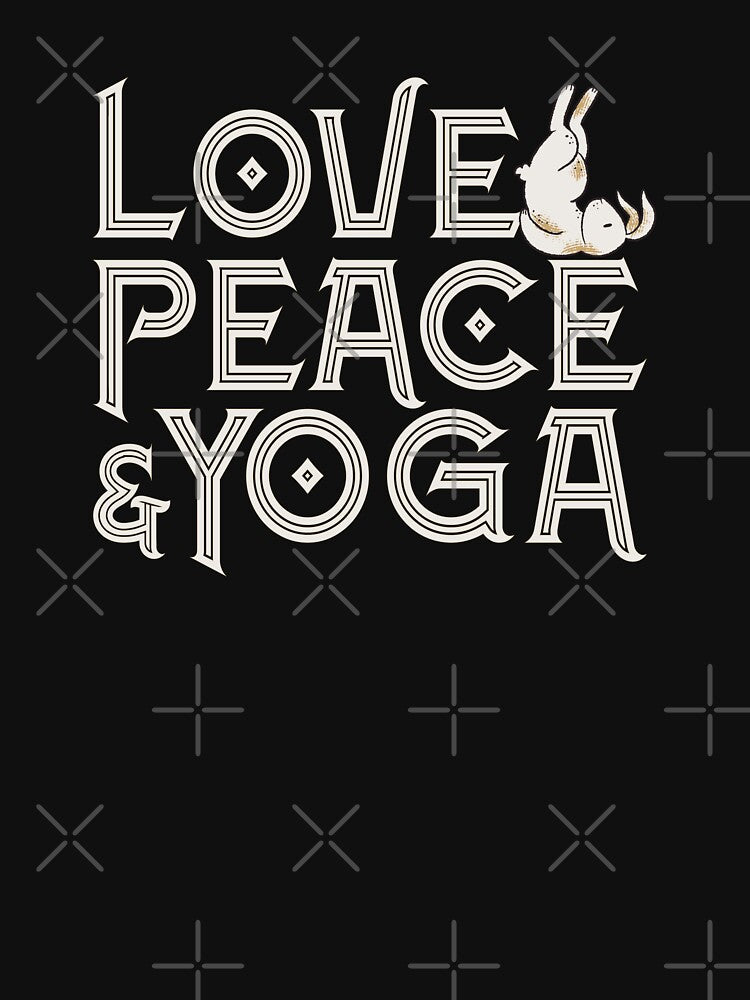 Love, Peace & Yoga for yogi and rabbit mom by Kalli-design
