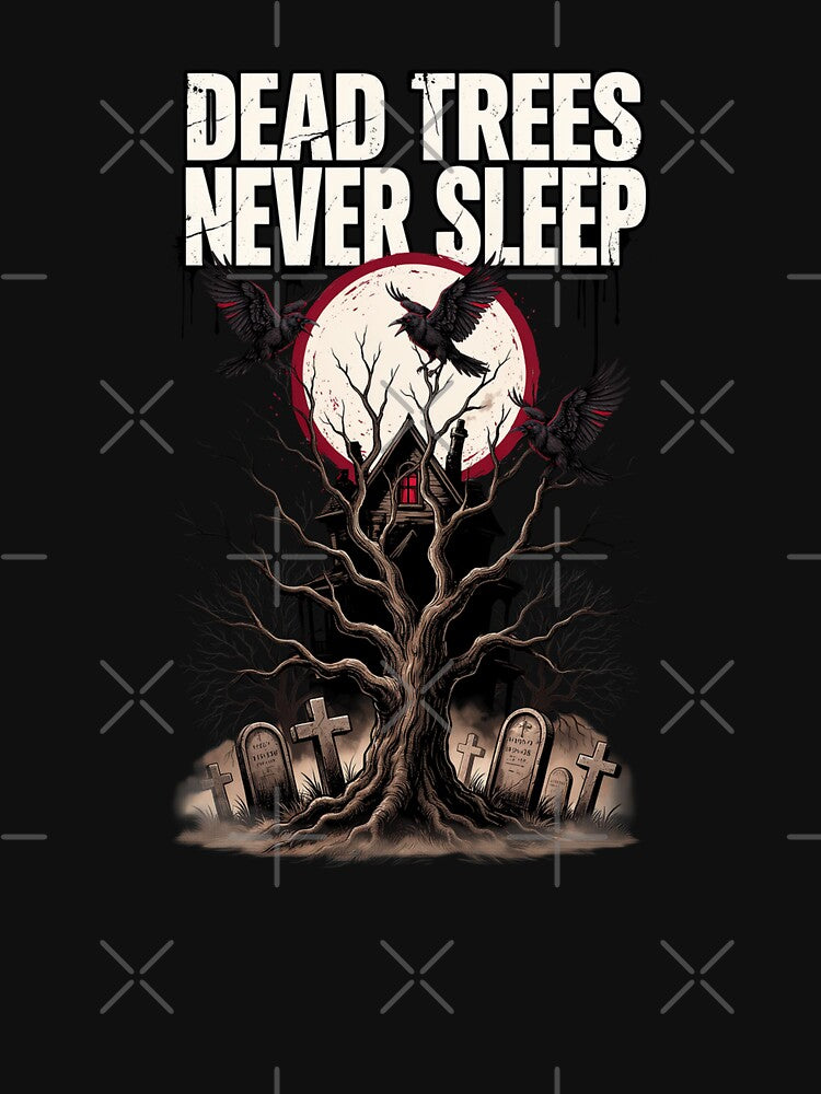 Dead Trees Never Sleep, Halloween Haunted House Graveyard Vintage Horror 80s by CryptReel