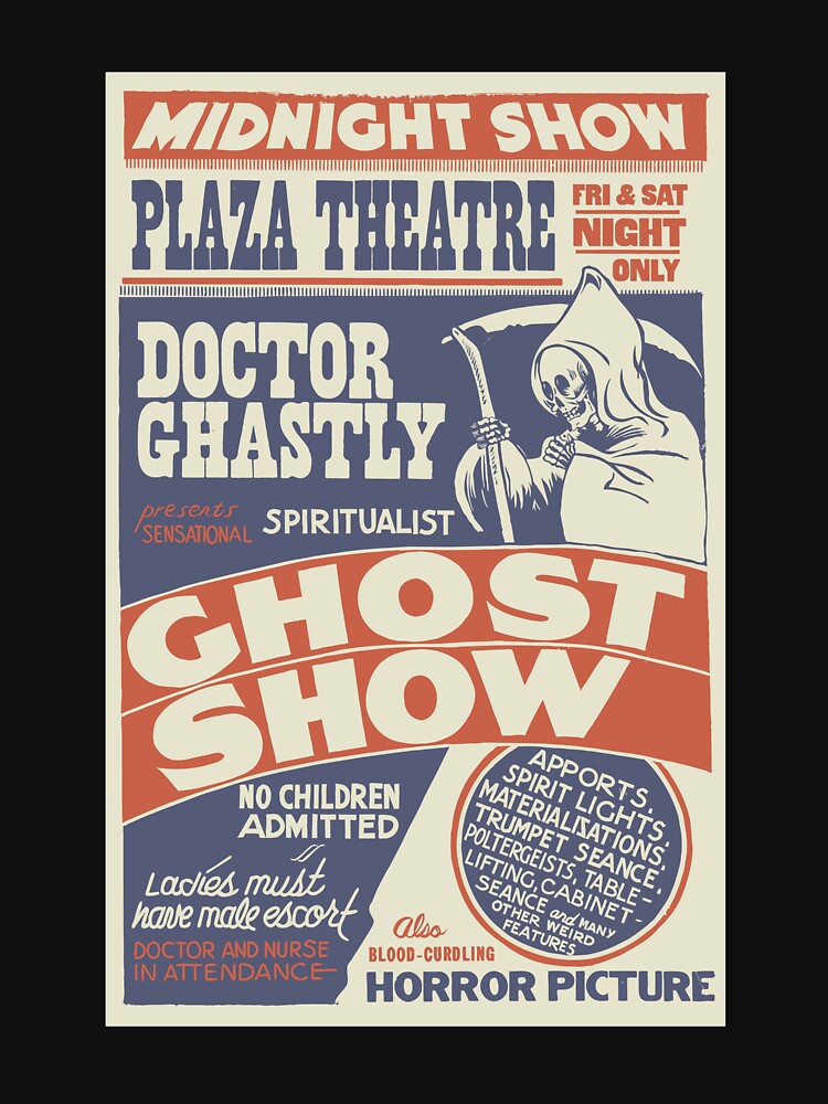 Vintage Ghost Show Poster Pesign by Scott Banks