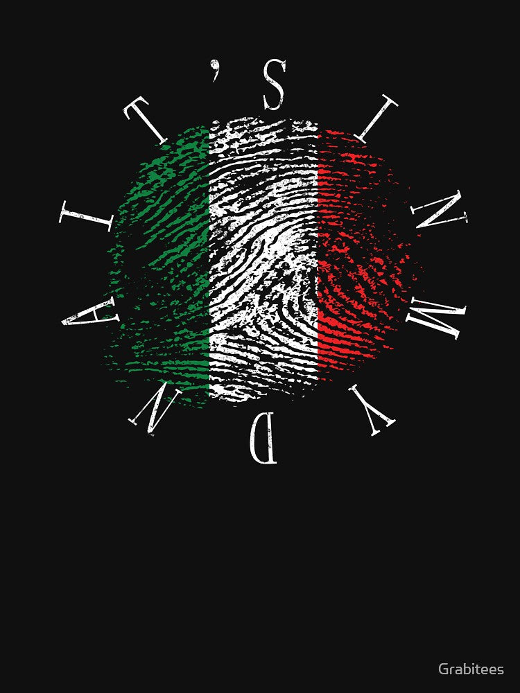It's In My Dna Italia Italian Flag Pride Vintage Gift by Grabitees