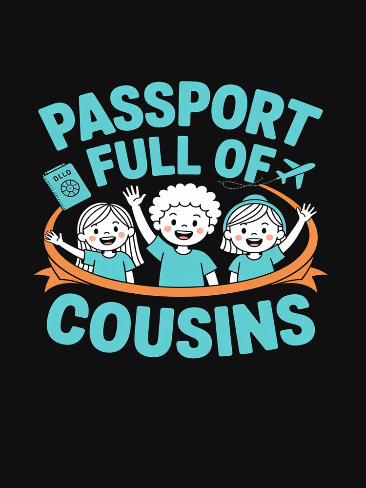 Passport Full of Cousins Family Vacation Matching by JaskconLIfe23