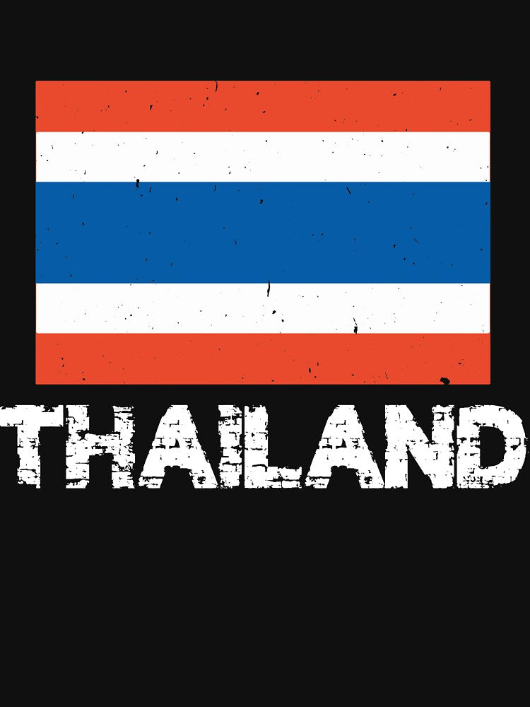 Thailand National Pride Thai Flag Design by AllStarMerch