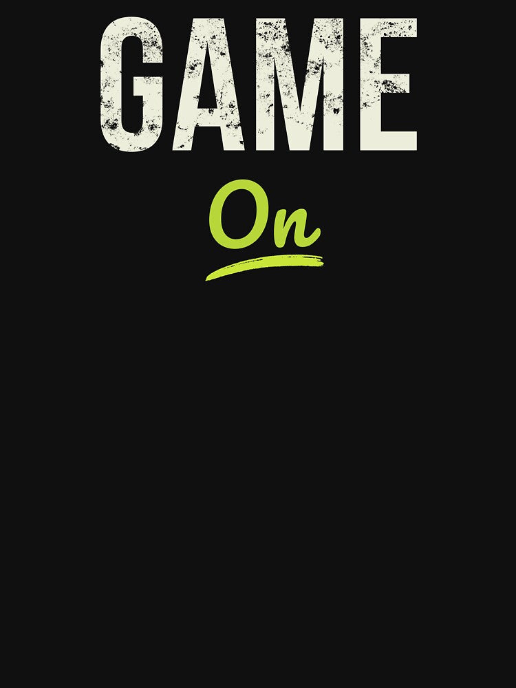 Game On Tennis Typography | Vintage Tennis Quote | Retro Tennis Player Gift by Rush2Buy