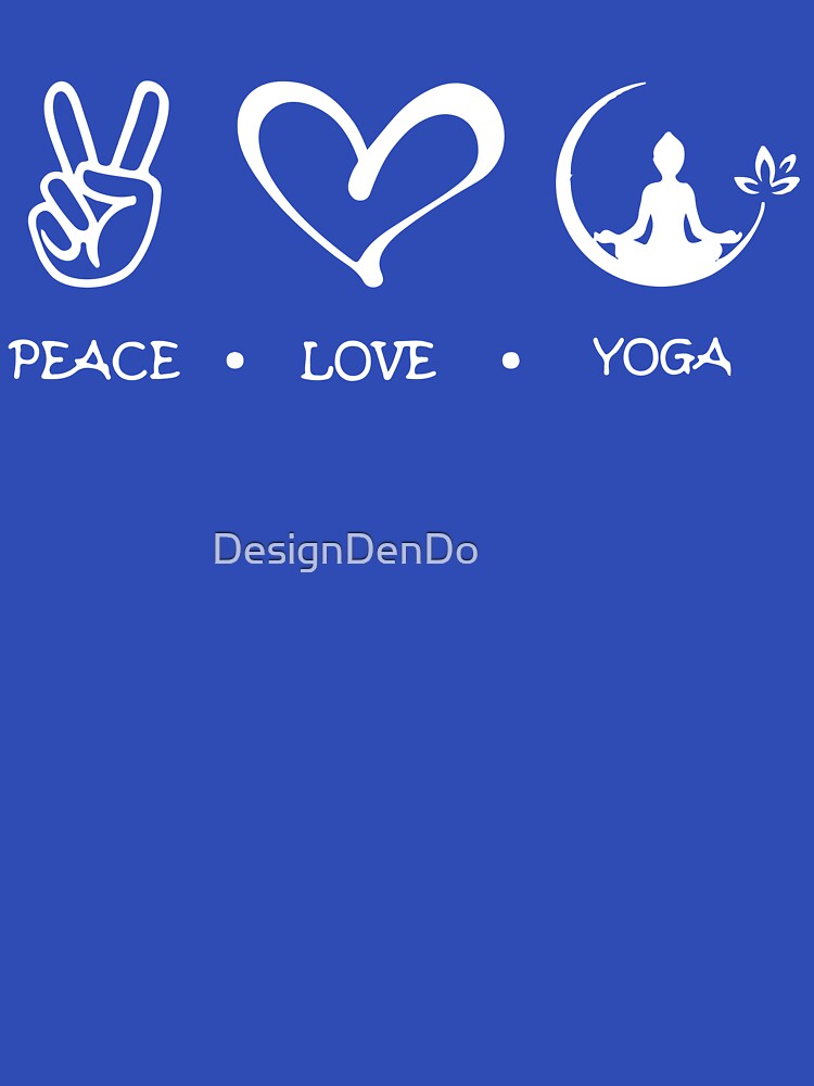 Love Peace Yoga, Yoga, Yoga Gift, Namaste, Gift for Yogi, Yoga Lover, Meditation, Women Yoga by DesignDenDo ⭐⭐⭐⭐⭐