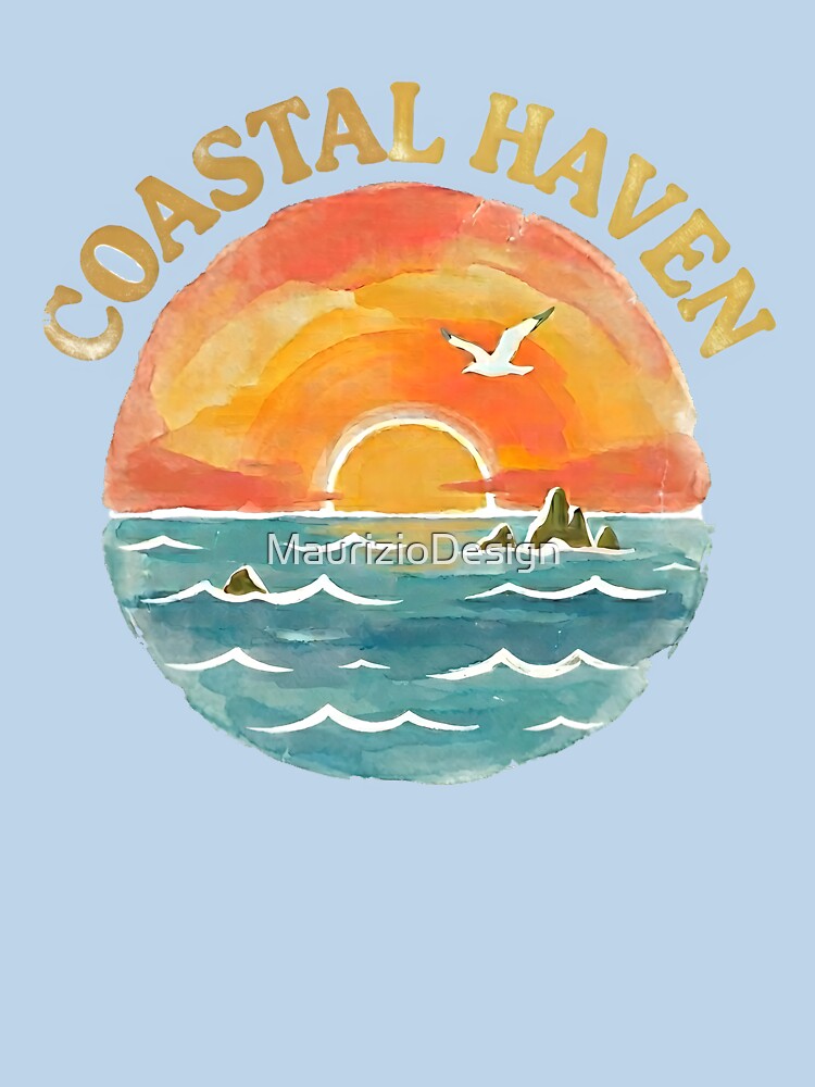 Coastal Haven Vintage Retro Beach Life by MaurizioDesign