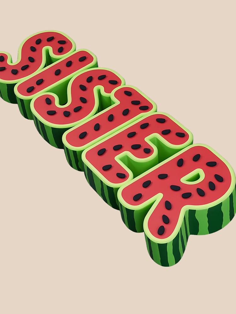 Sister Watermelon Summer Fruit Family Matching Birthday by SIGORDESIGN