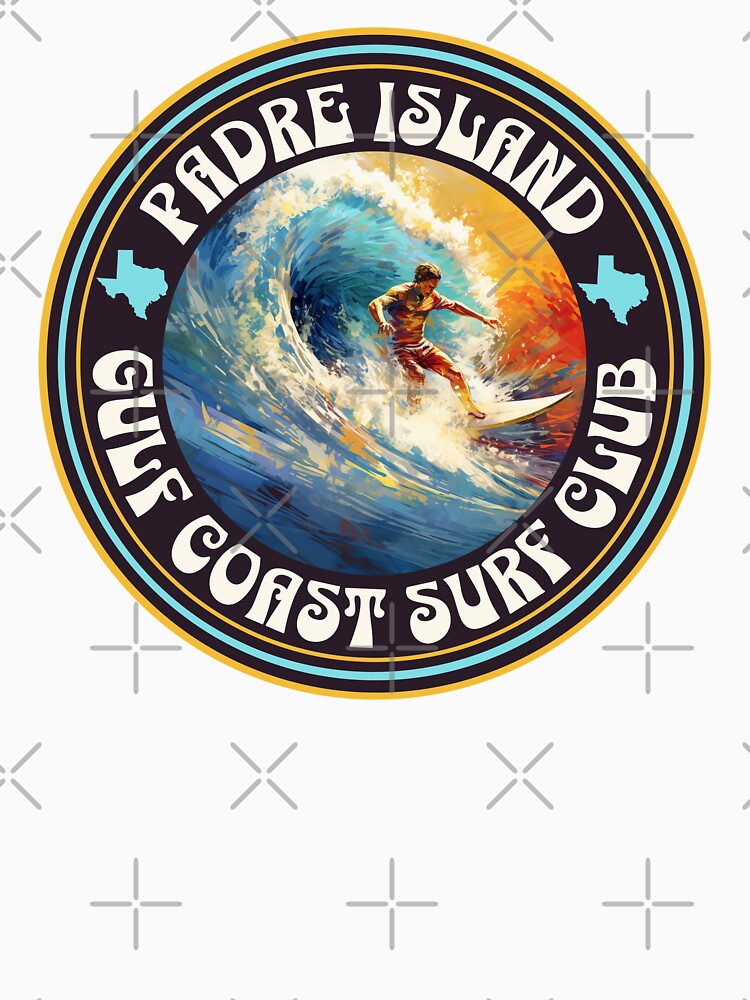 Padre Island Texas, Gulf Coast Surf Club Design by OceanIconic