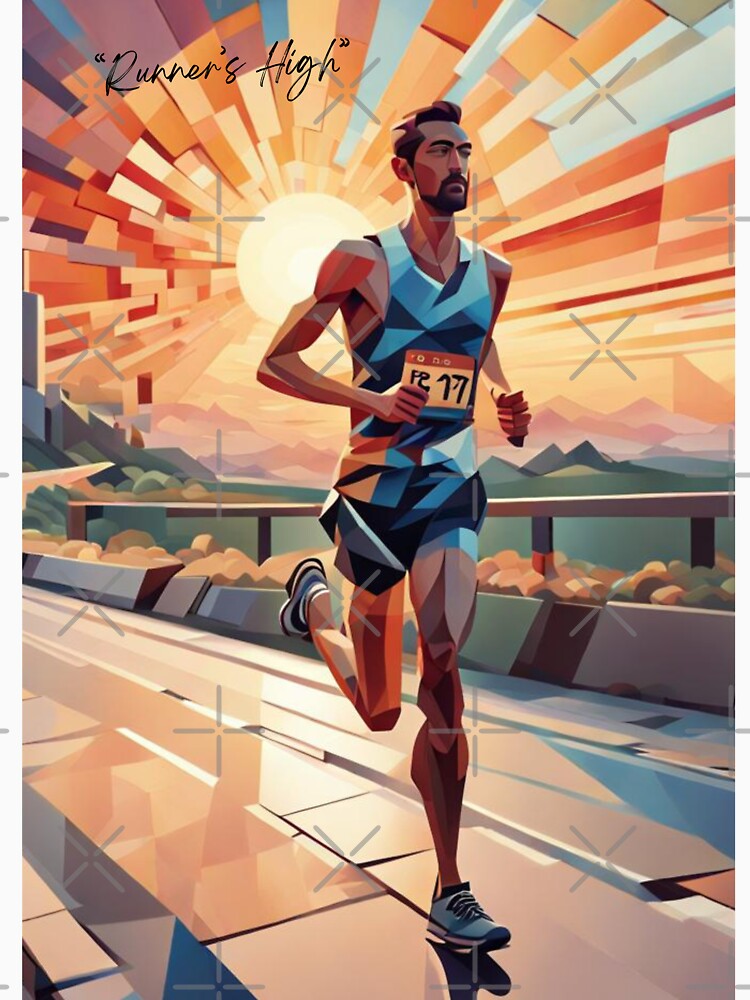 "Runner's High" by Tee Graphics Art Co.
