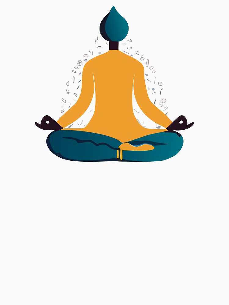 Doing yoga or meditation. by friadesign