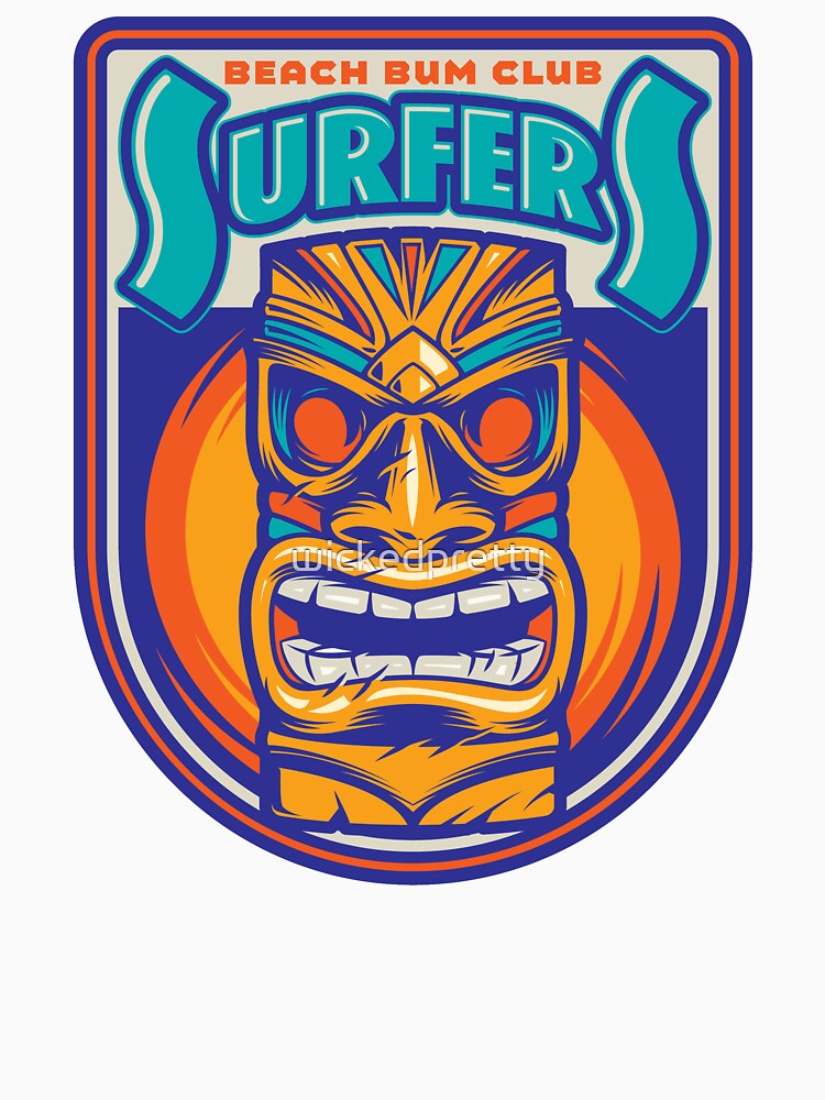 Beach Bum Surfers Club Tiki by wickedpretty