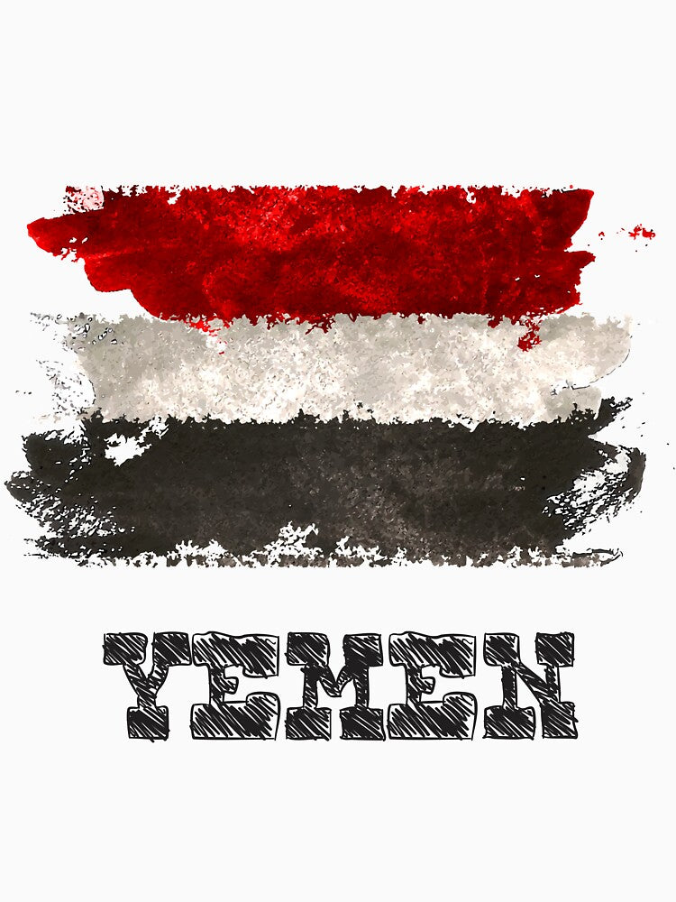Vintage Watercolor Yemen Flag Country Pride by CreativeStrike