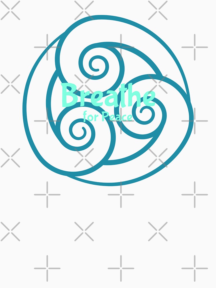 Breathe for Peace Yoga Triple Spiral by B-Smith-Apparel